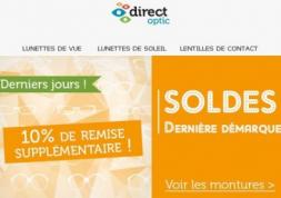 Lunettes en soldes : Code Promo spécial chez Direct Optic !