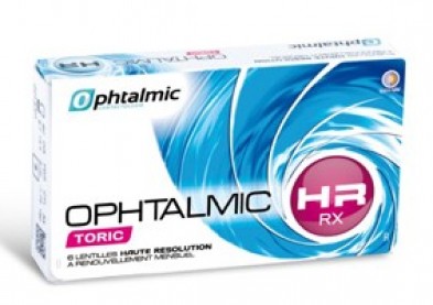 Innovantes lentilles sur mesure pour astigmate: Ophtalmic HR RX Toric