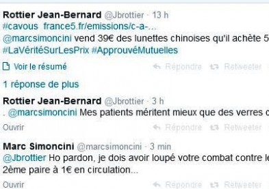 Dr Rottier : nos patients méritent mieux que des verres chinois à 1€