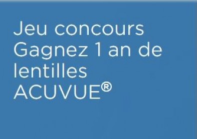 Jeu concours: Gagnez 1 an de lentilles Acuvue ! 