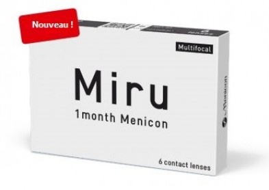 Nouveauté Menicon pour presbytes: Lentilles Miru 1month Multifocal