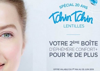 Afflelou fête 20 ans et offre la 2ème boite de lentilles à 1 euro